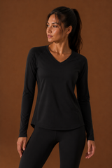 Women Essential V Long Sleeve