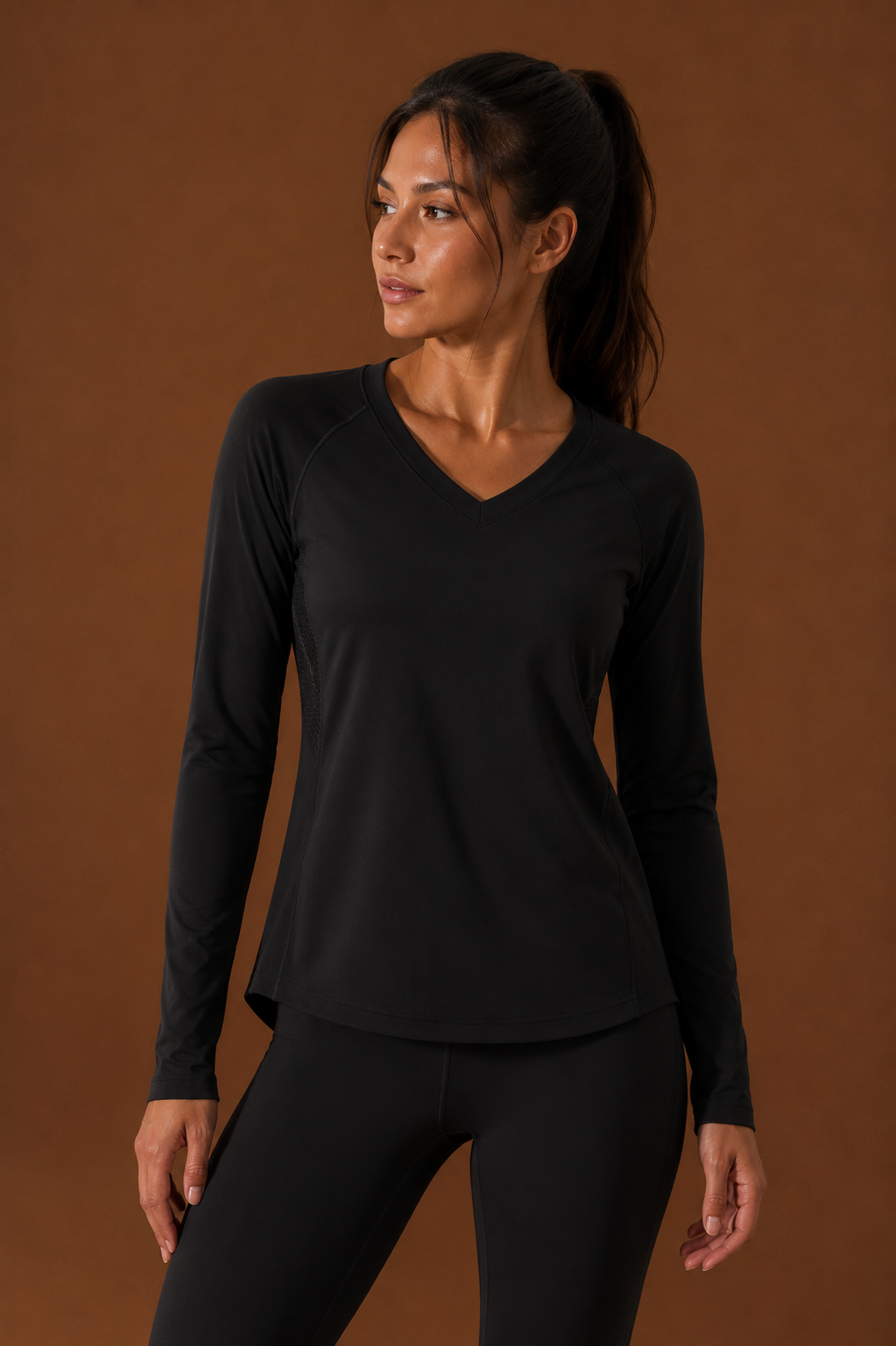 Women Essential V Long Sleeve