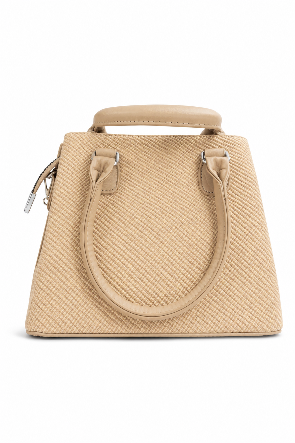 Textured Canvas Handbag